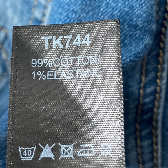 ASOS Simply Be Denim Plus Size US 22 UK 26 Western Cotton Stretch Denim Jacket - Picture 10 of 10